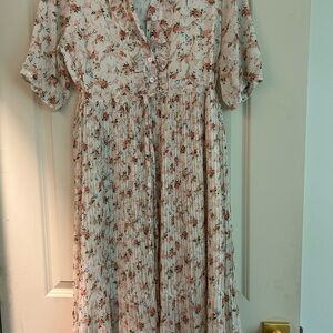 Floral Button-Up Dress